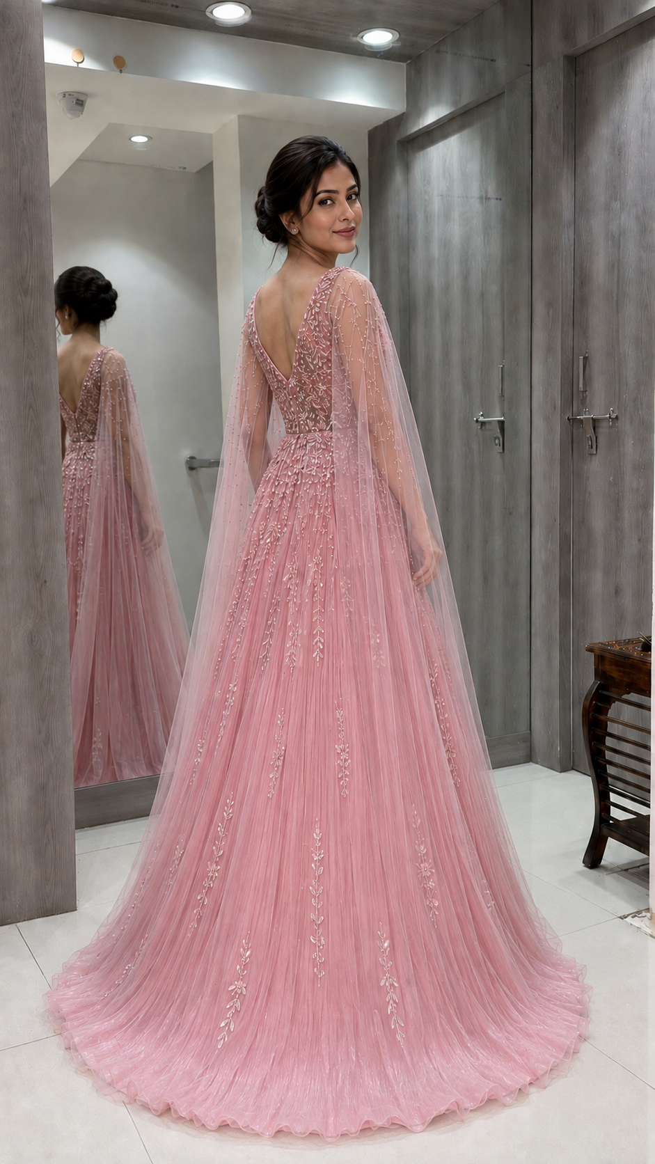 Blush Pink Long Gown