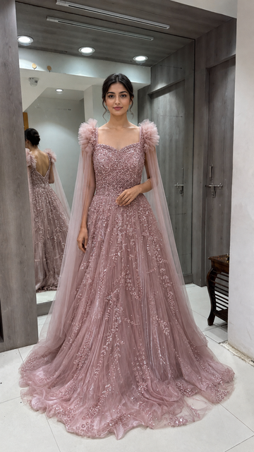 Dusty Pink Long Gown