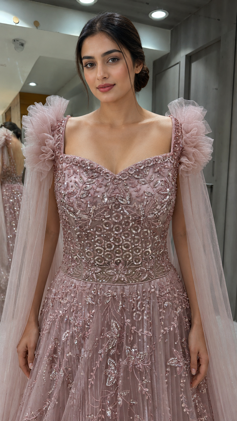 Dusty Pink Long Gown