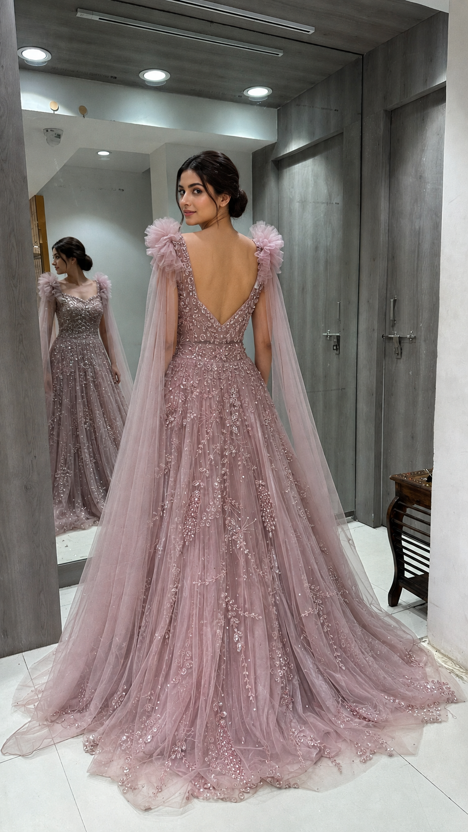 Dusty Pink Long Gown