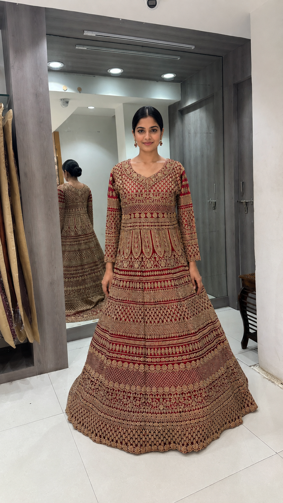 Maroon Bridal Lehenga