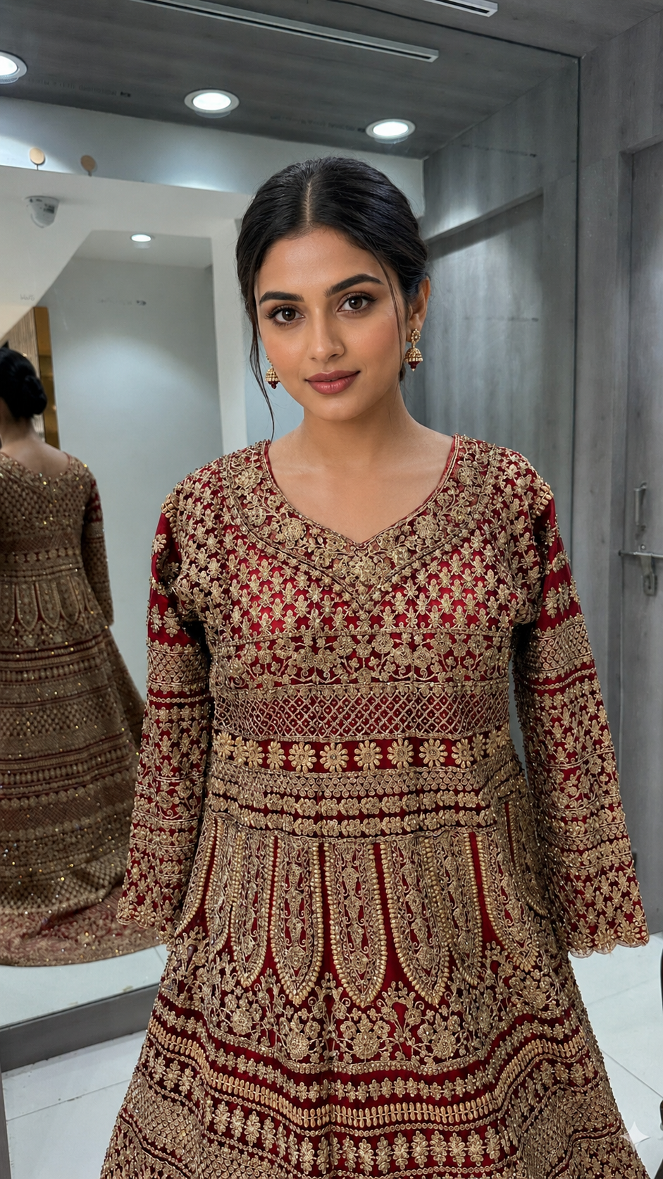 Maroon Bridal Lehenga