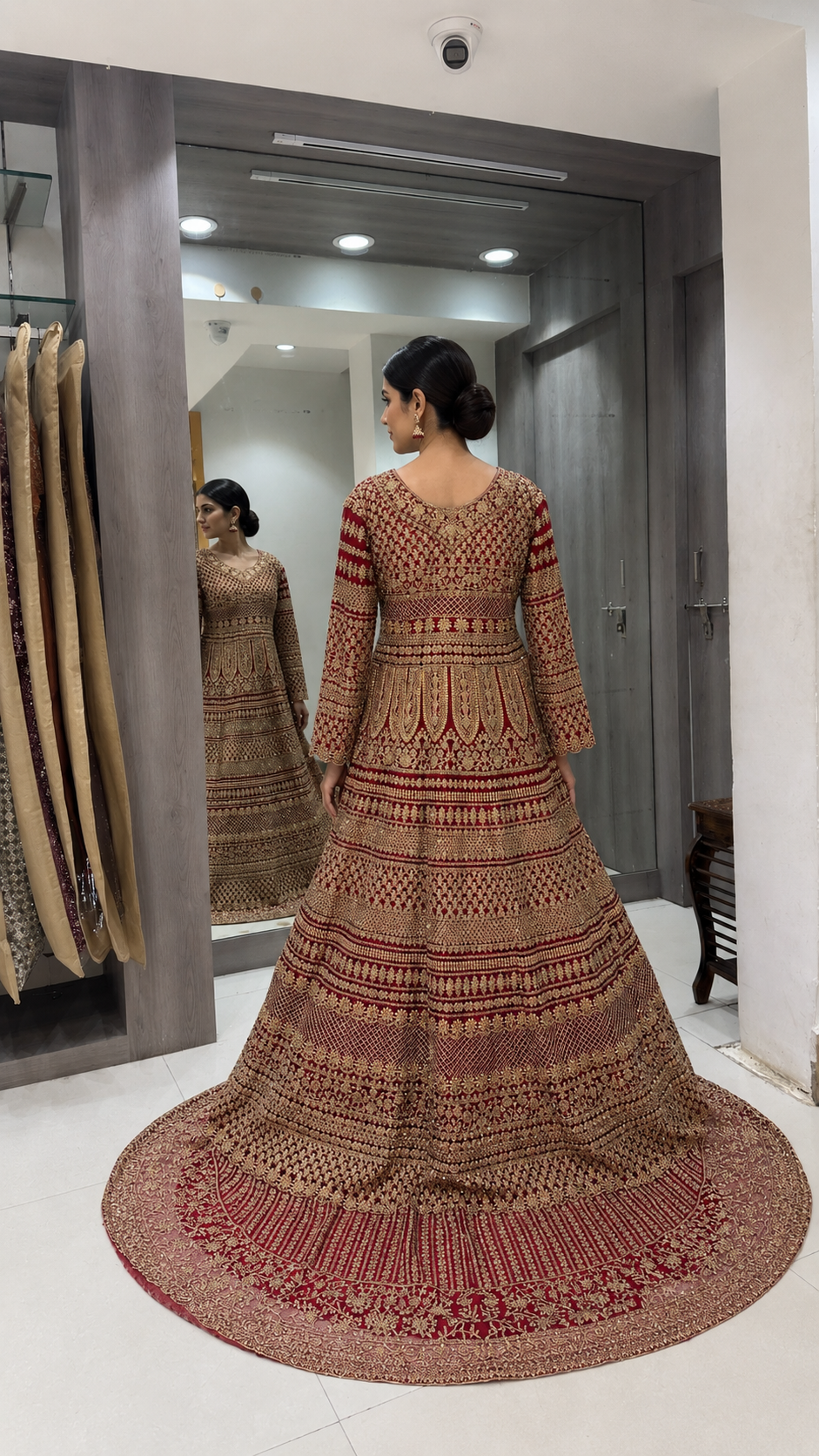 Maroon Bridal Lehenga