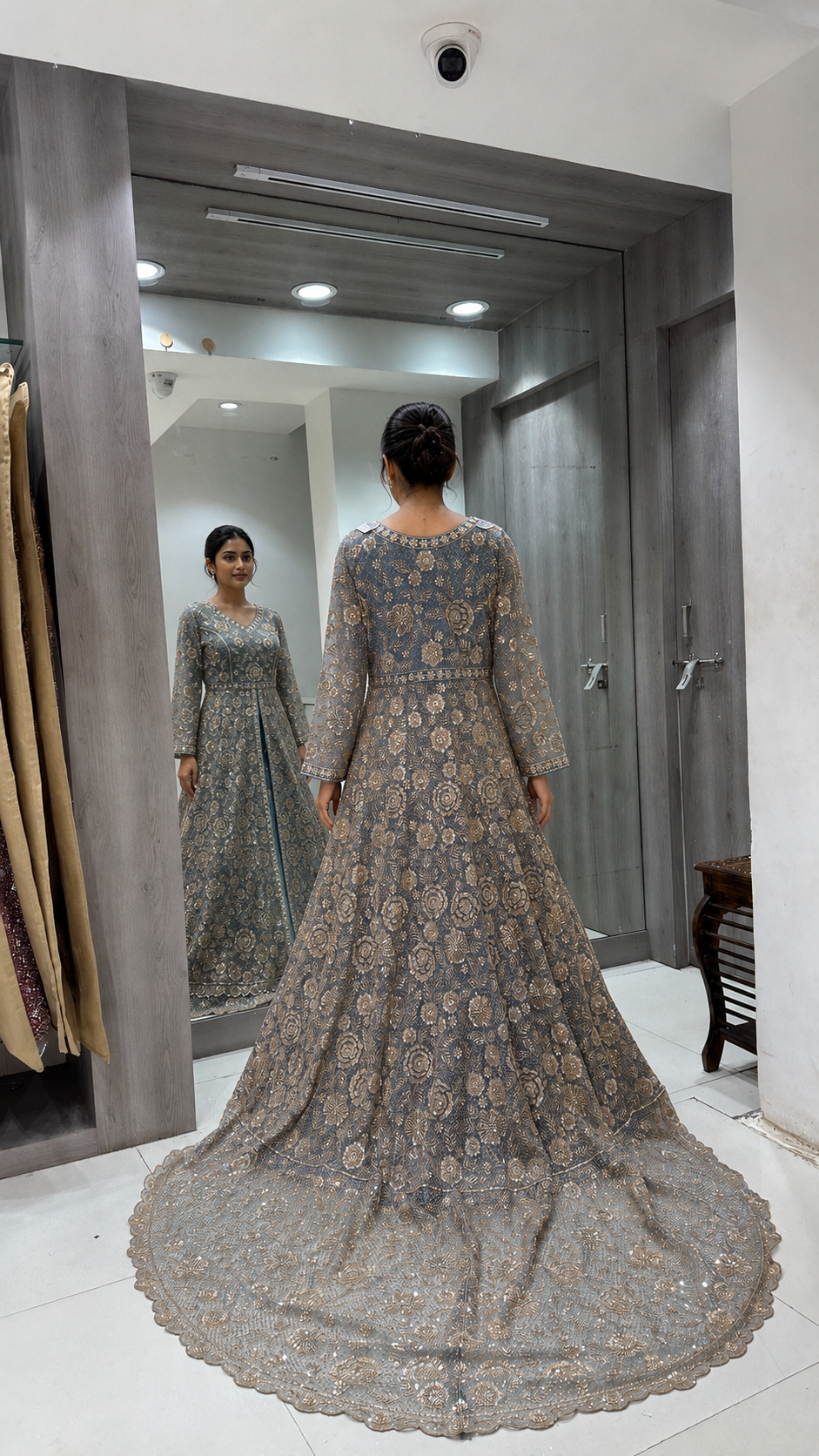 Bridal Gown With Embroidered