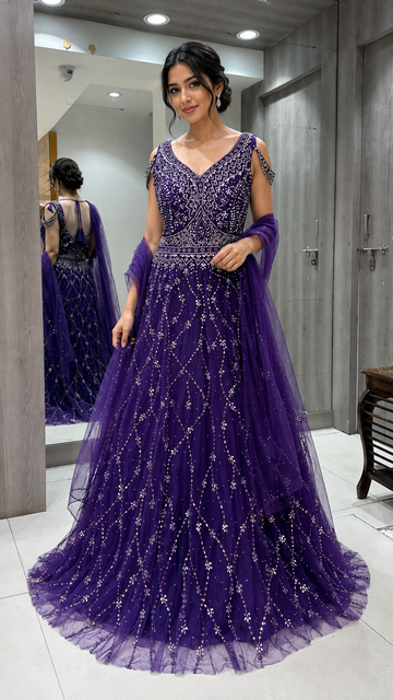 Royal Purple Gown