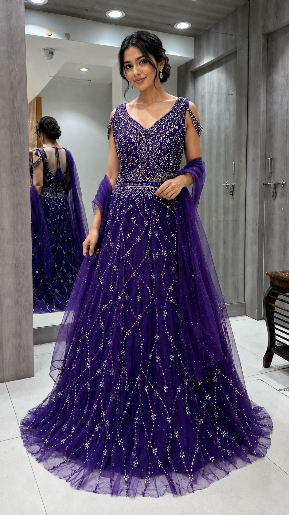 Royal Purple Gown