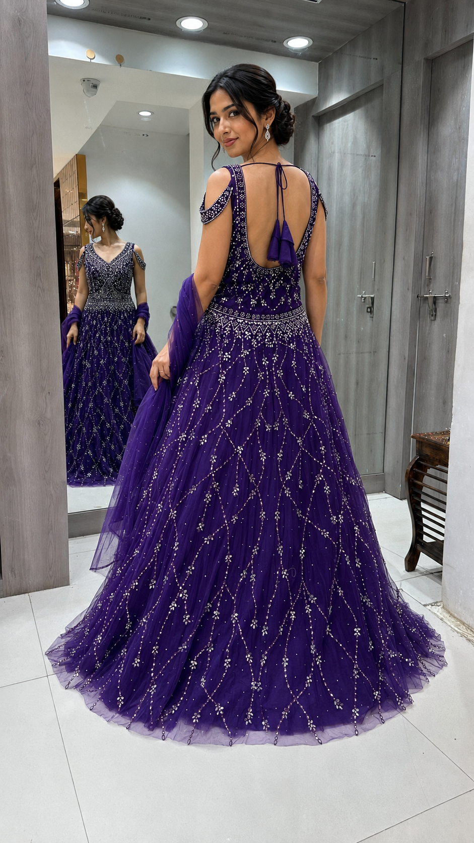 Royal Purple Gown