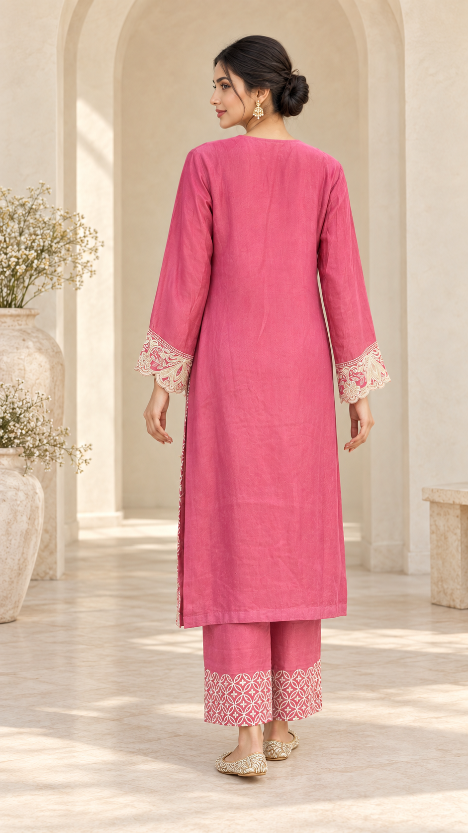 Elegant Rose Pink Suit