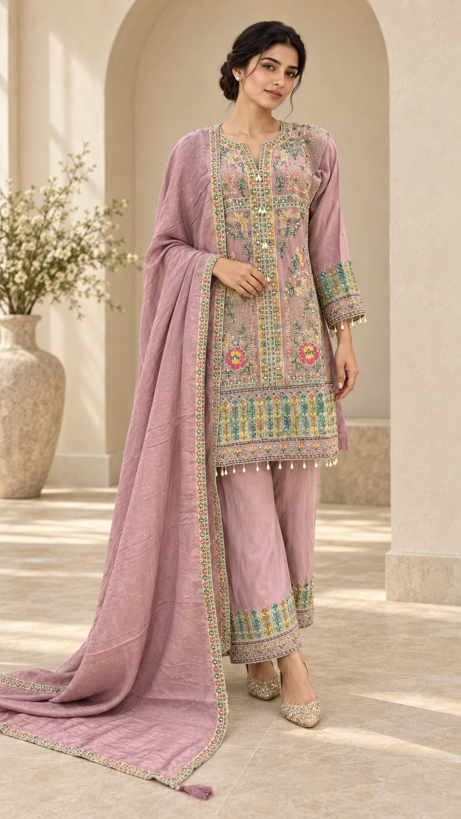 Dusty mauve Suit