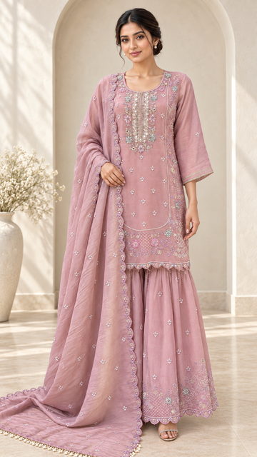 Dusty mauve Plazzo