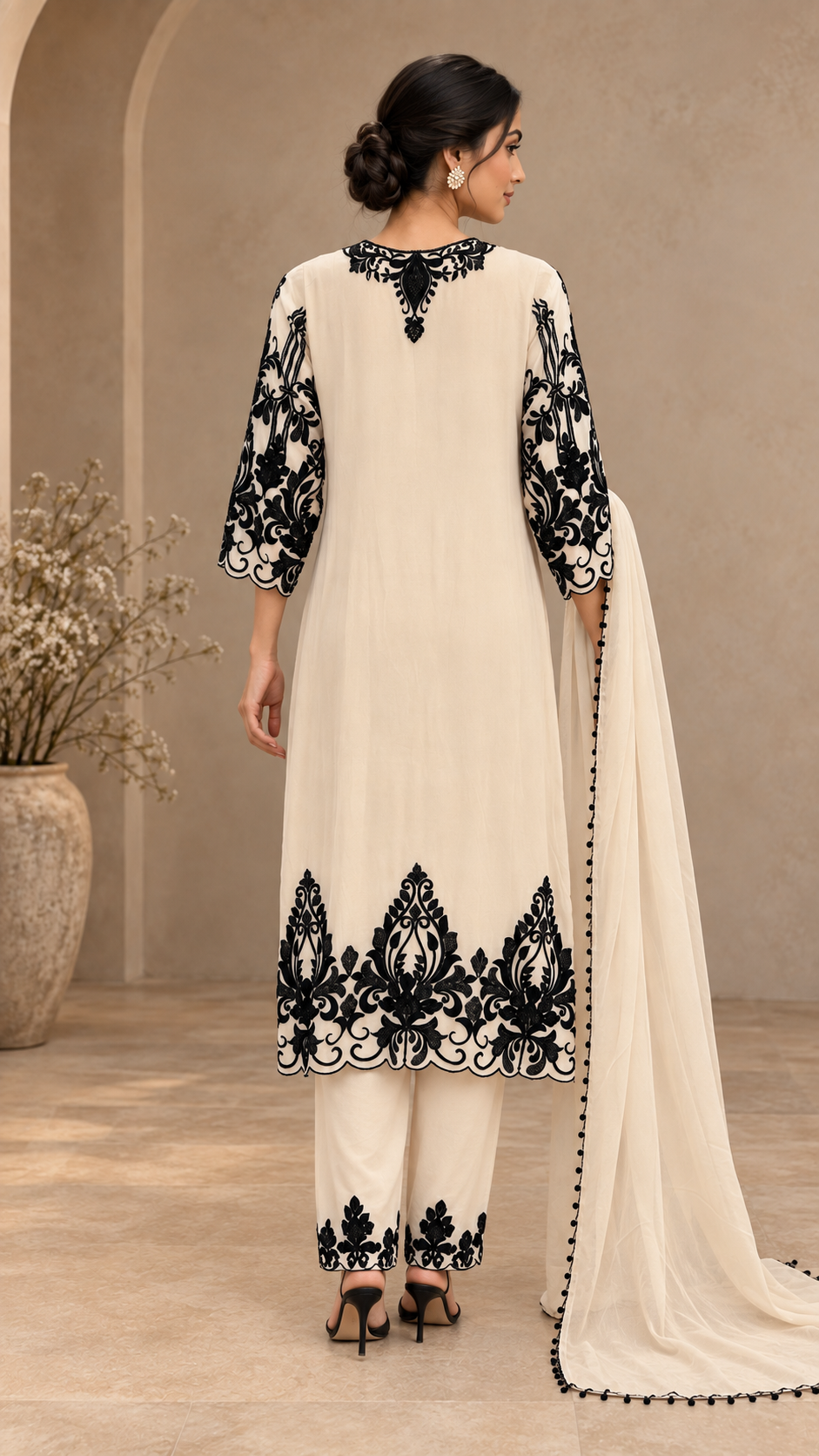 Elegant Ivory back Suit