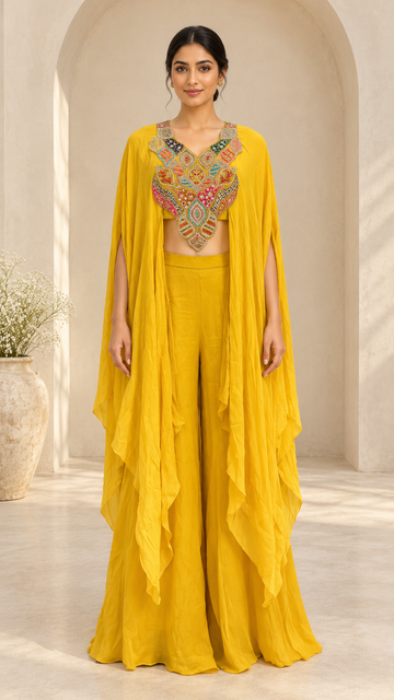 Mustard Cape Indo western