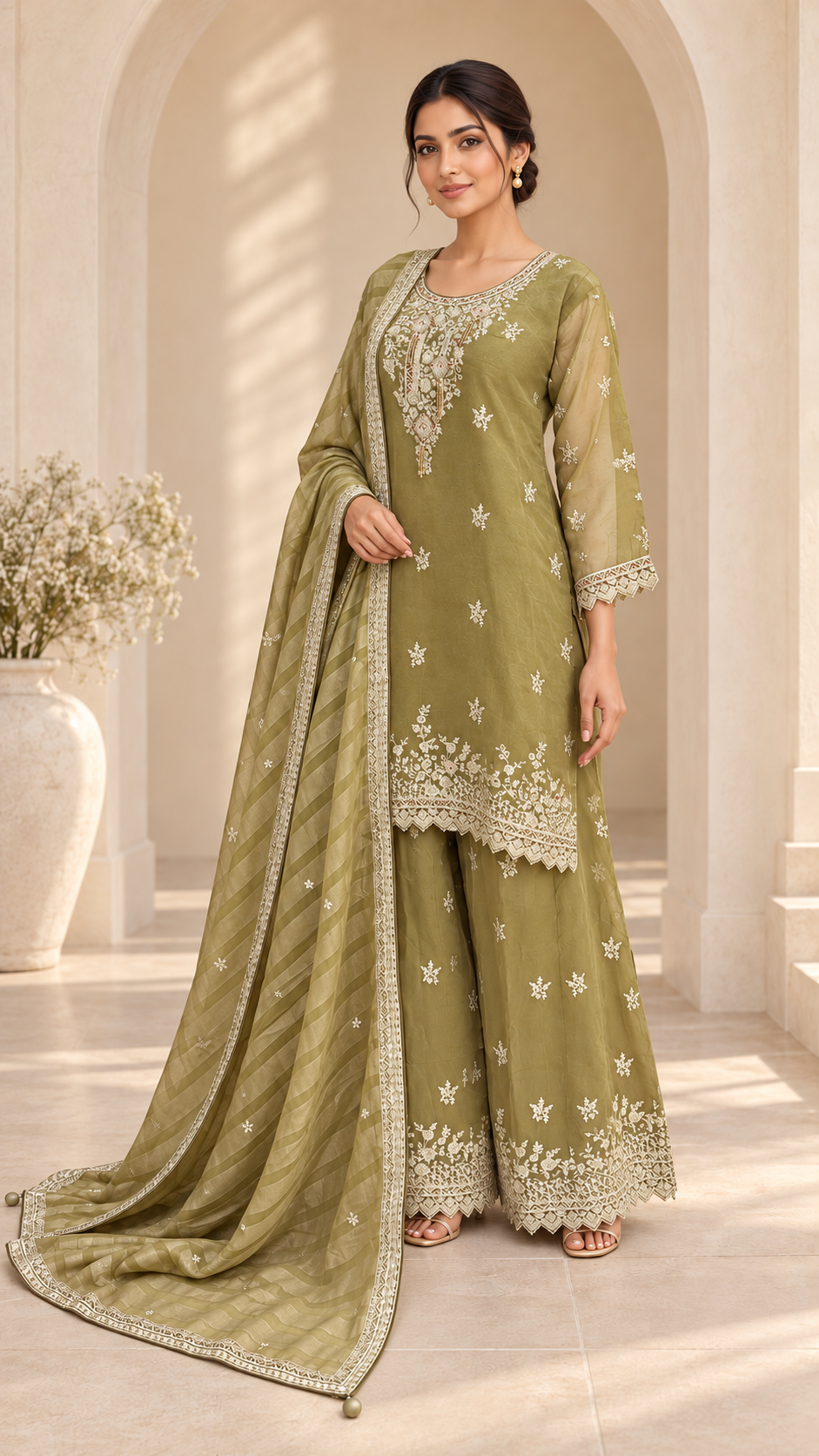 Olive Green Palazzo