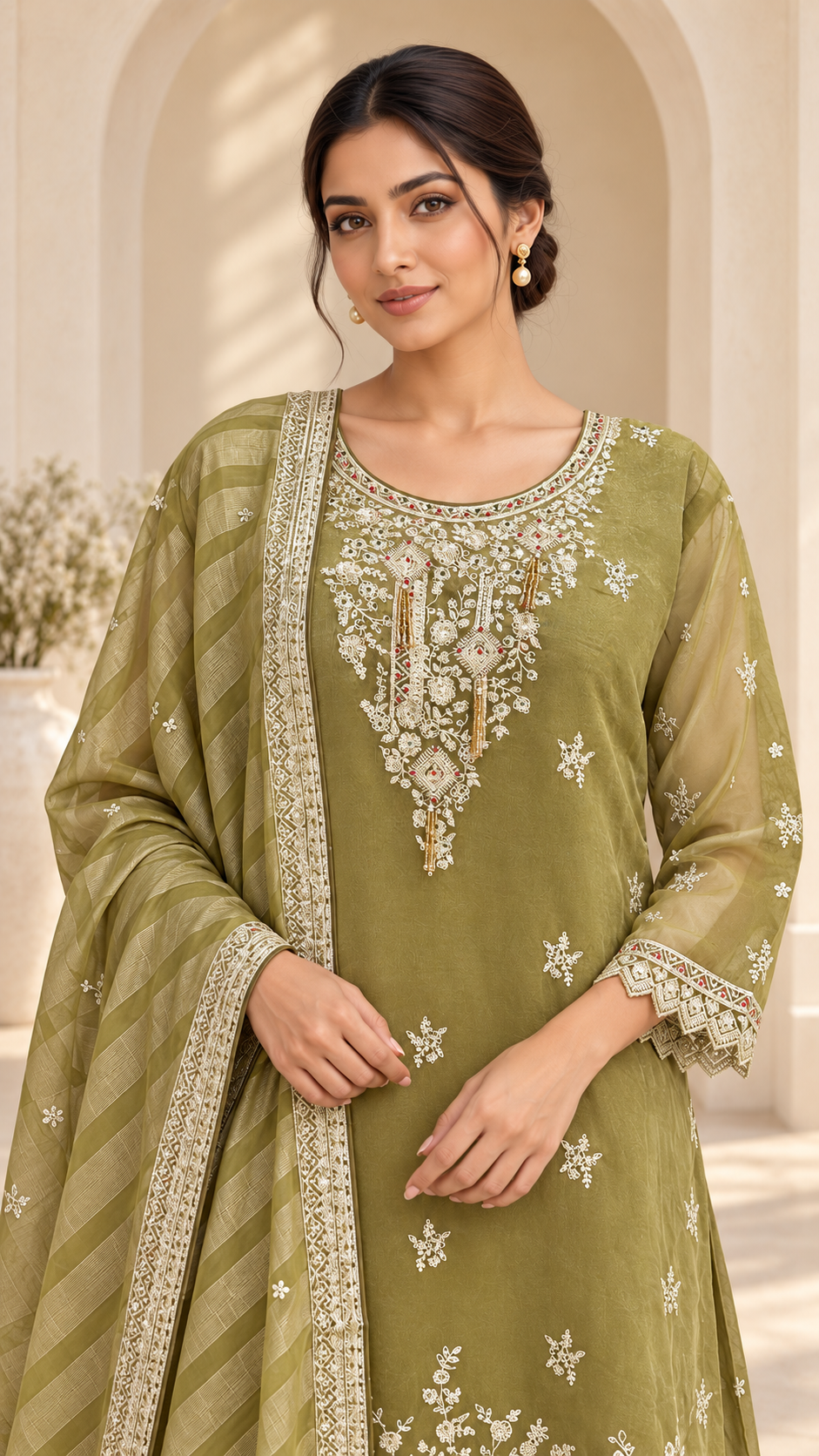 Olive Green Palazzo