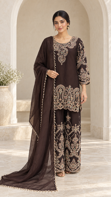 Espresso Brown Palazzo