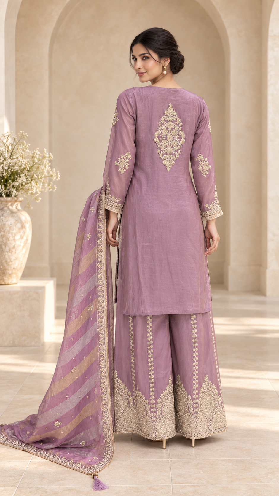 Dusty Mauve Palazzo