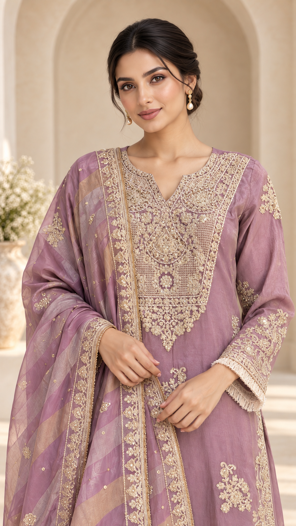 Dusty Mauve Palazzo
