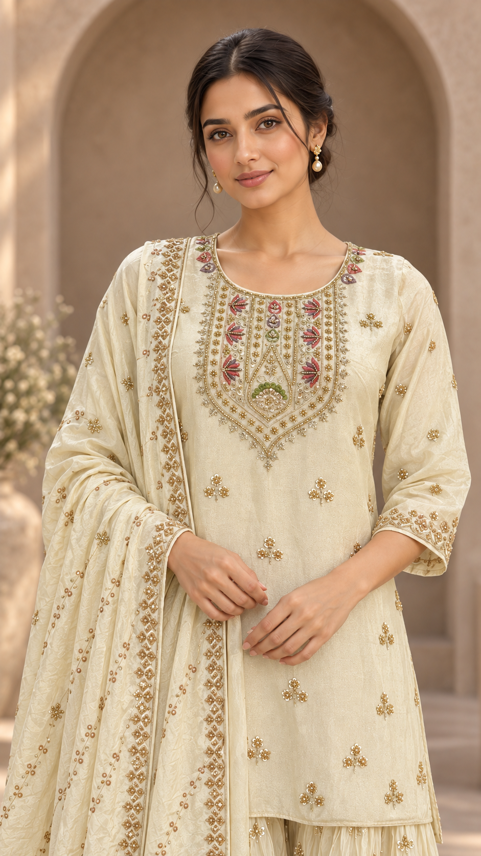 Elegant Ivory Palazzo