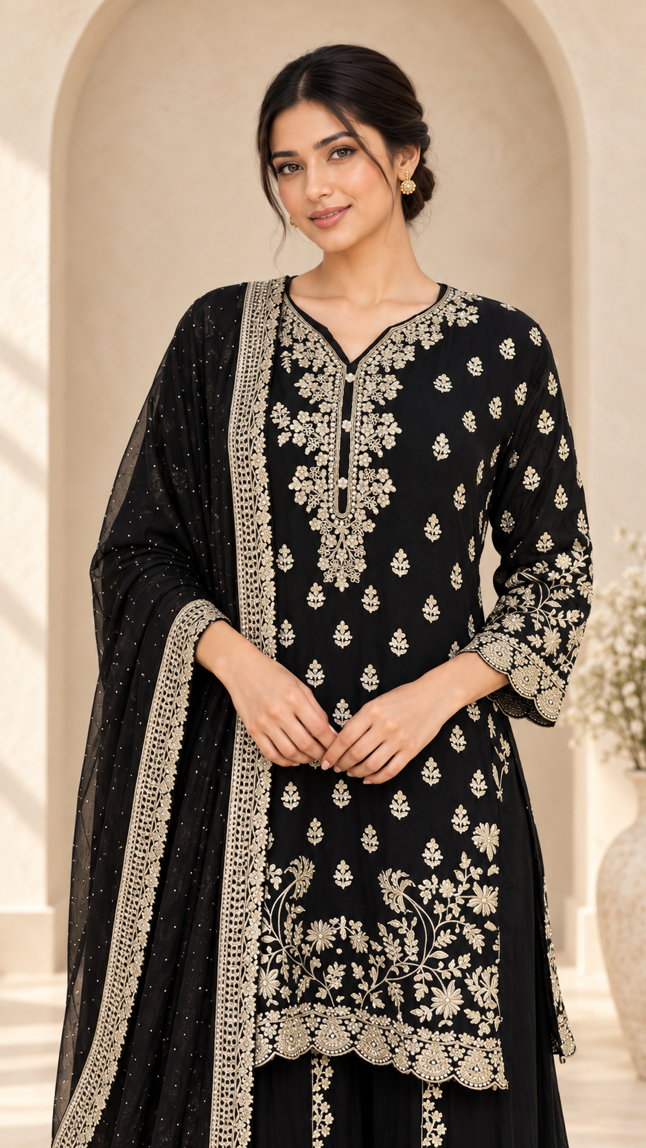 Black and gold Palazzo