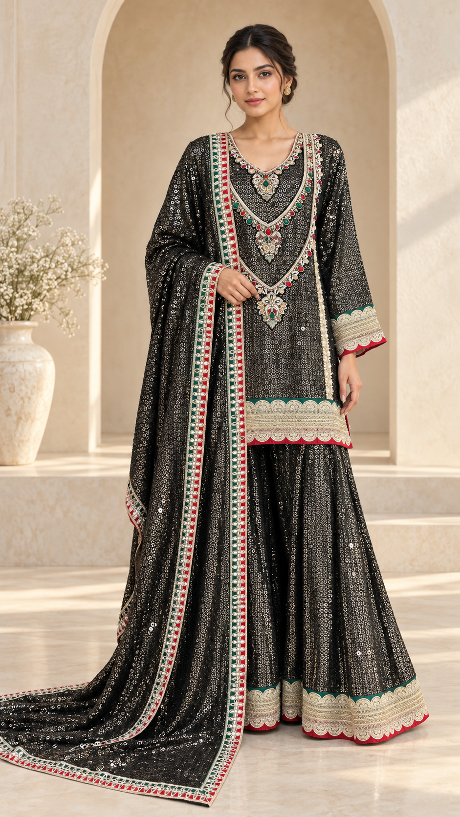 Elegant Black Palazzo