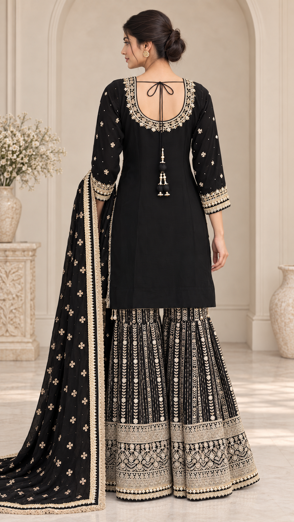 Black and Gold Plazzo