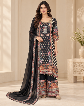 Elegant Black Palazzo