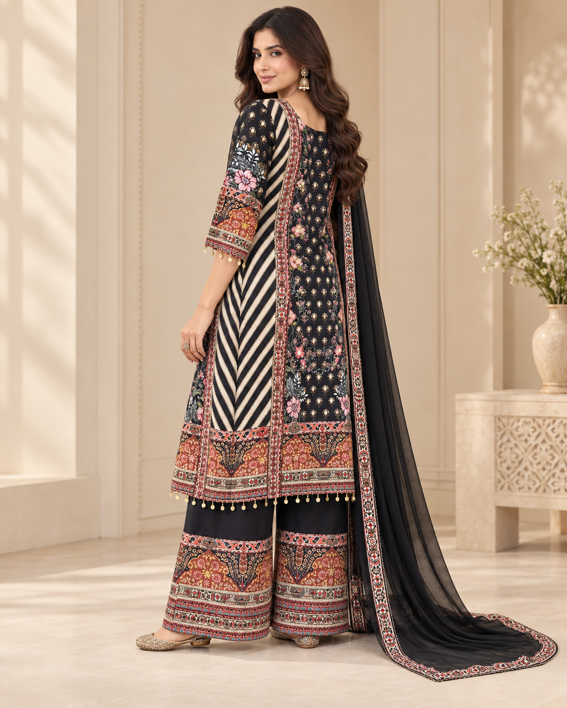 Elegant Black Palazzo