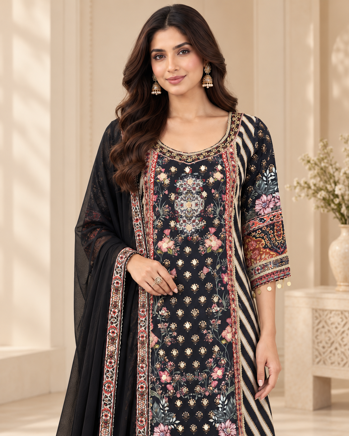 Elegant Black Palazzo