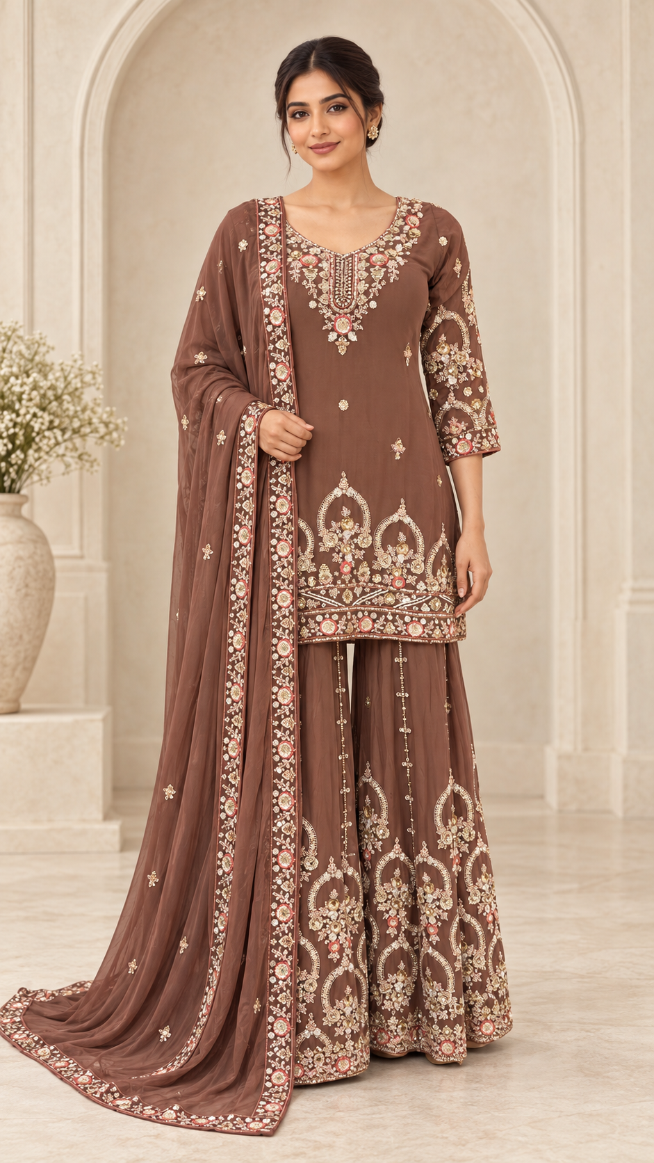 Dusty Brown Palazzo
