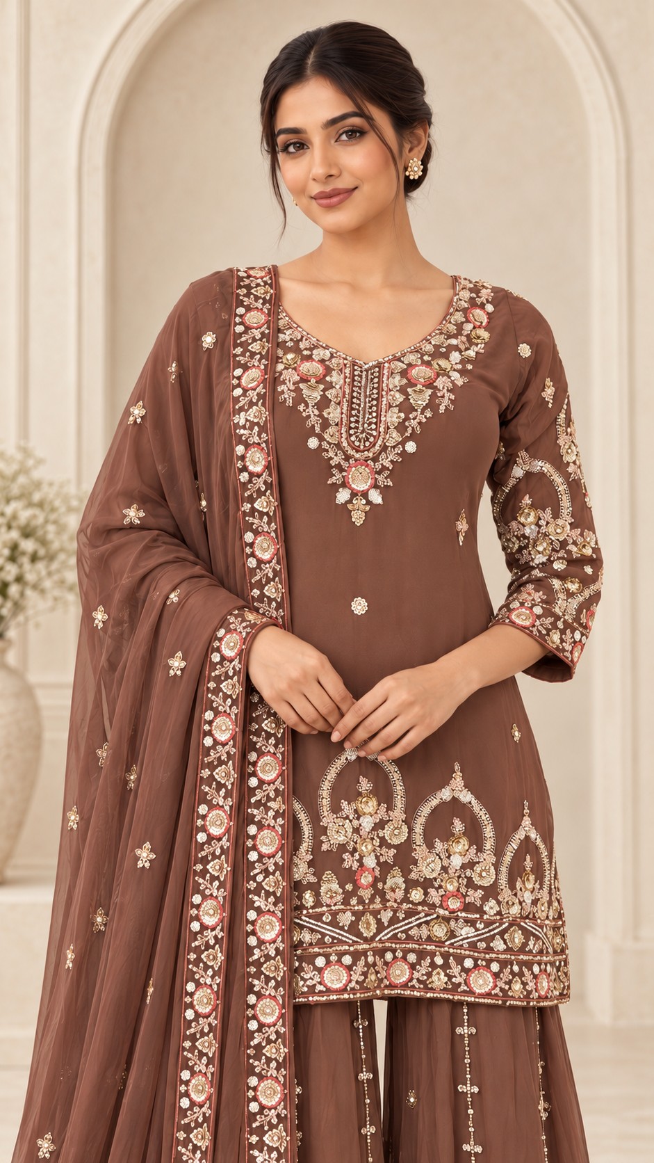 Dusty Brown Palazzo