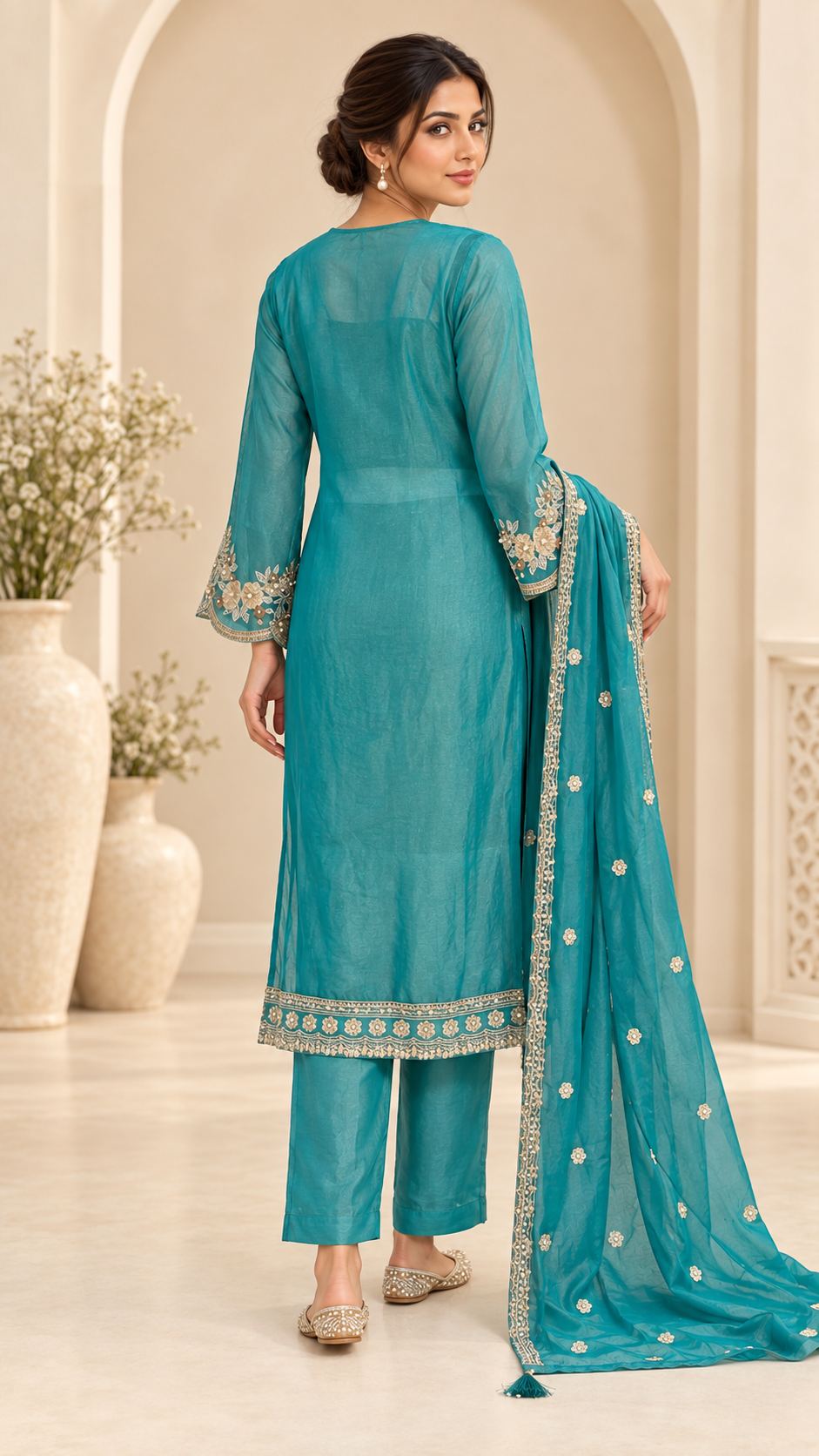 Aqua Blue Suit