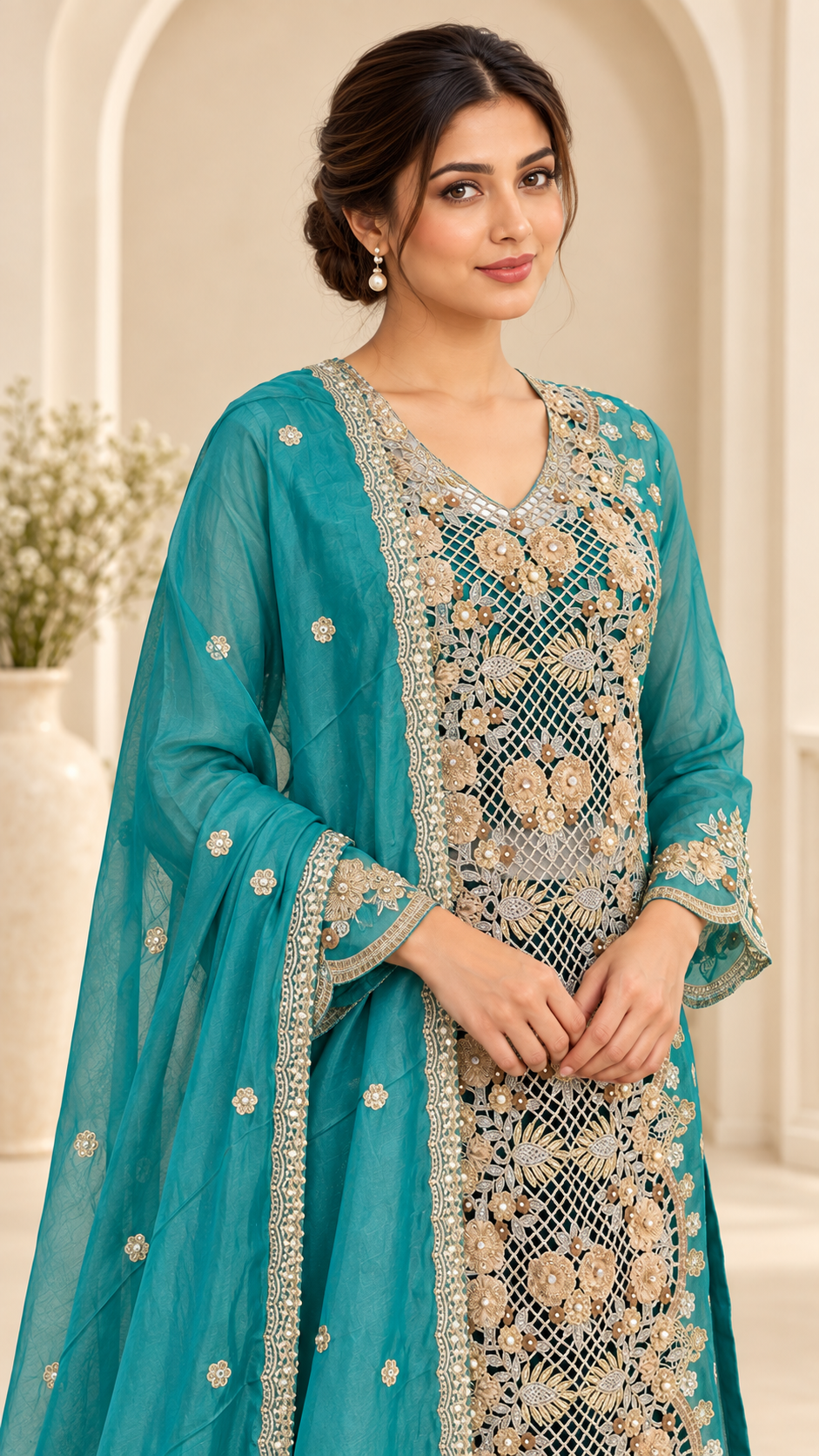 Aqua Blue Suit