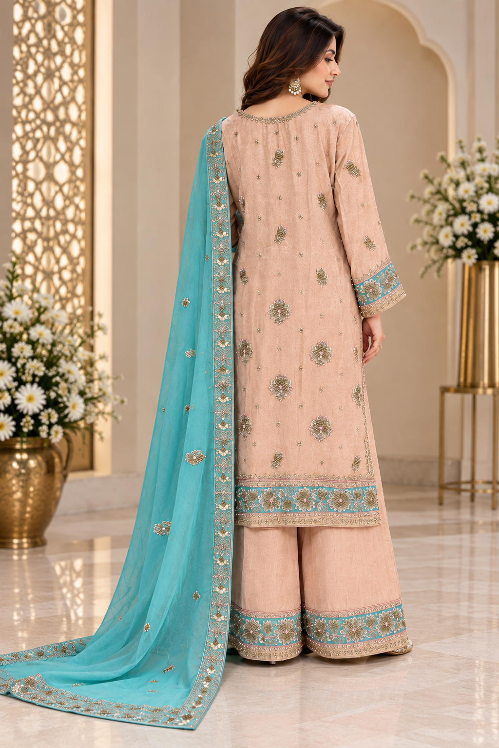 Aqua Blush Palazzo