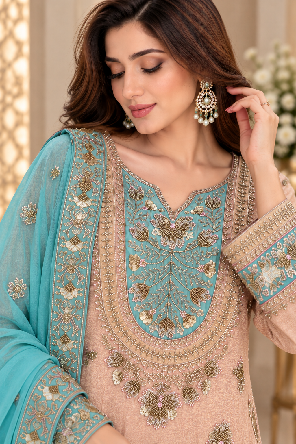 Aqua Blush Palazzo