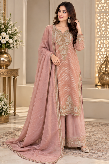 Elegant peach Palazzo