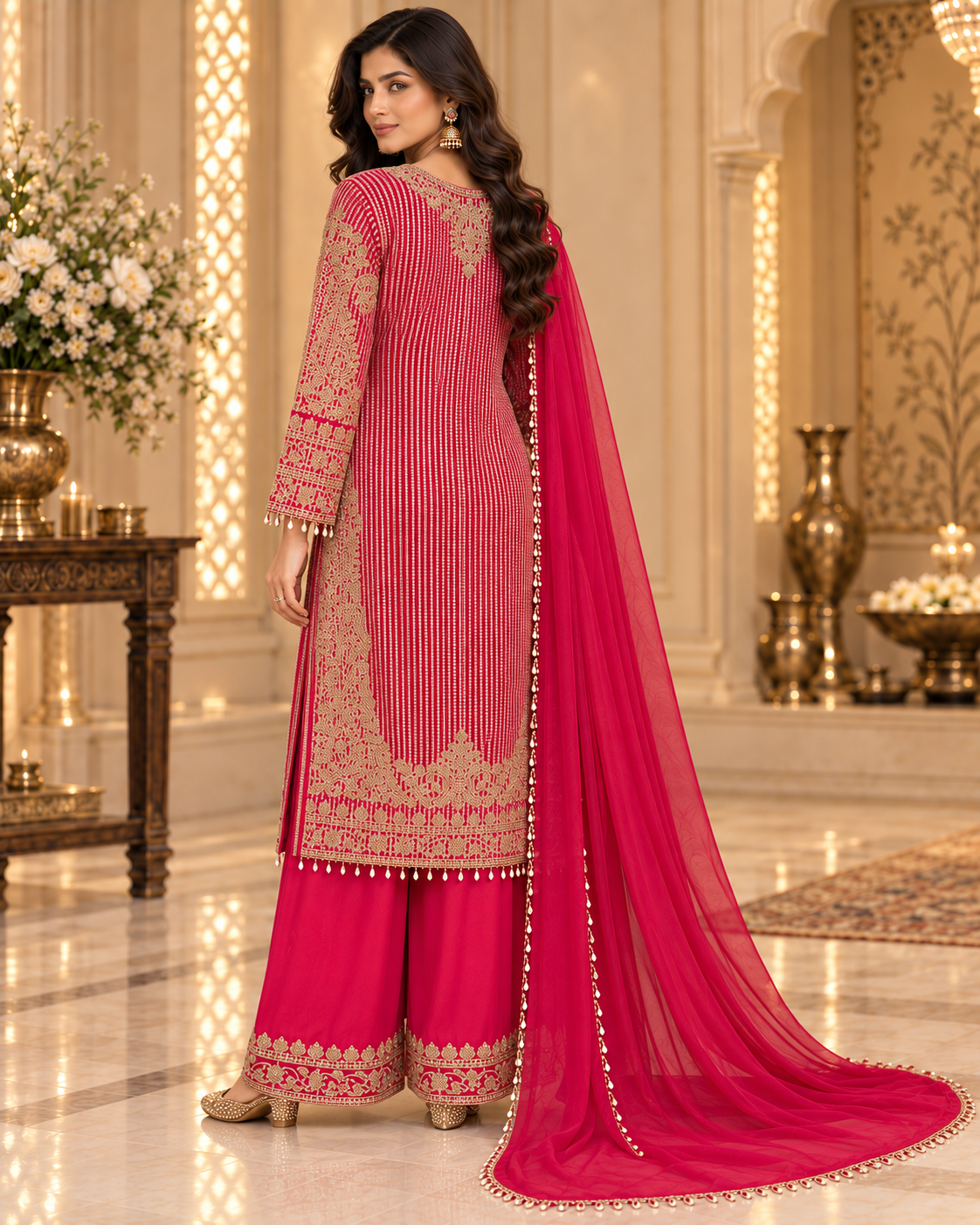Fuchsia Pink Palazzo