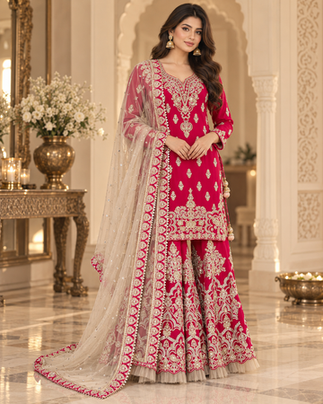 Royal Pink gharara