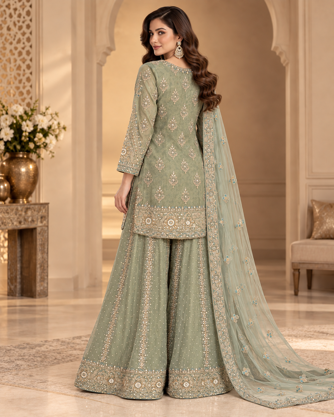 Pistachio Green Palazzo