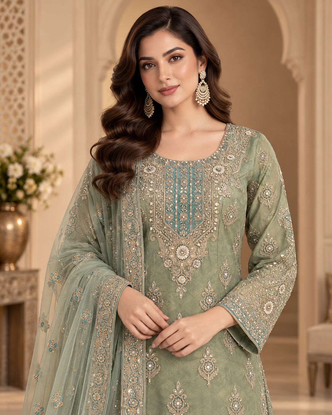 Pistachio Green Palazzo