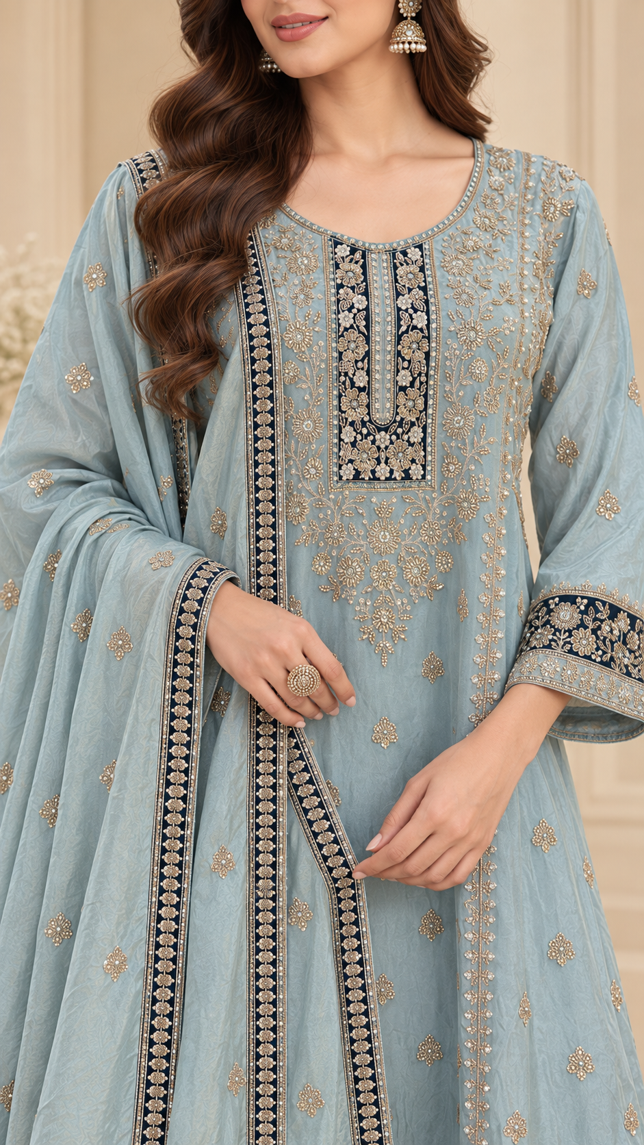 Ice Blue Palazzo