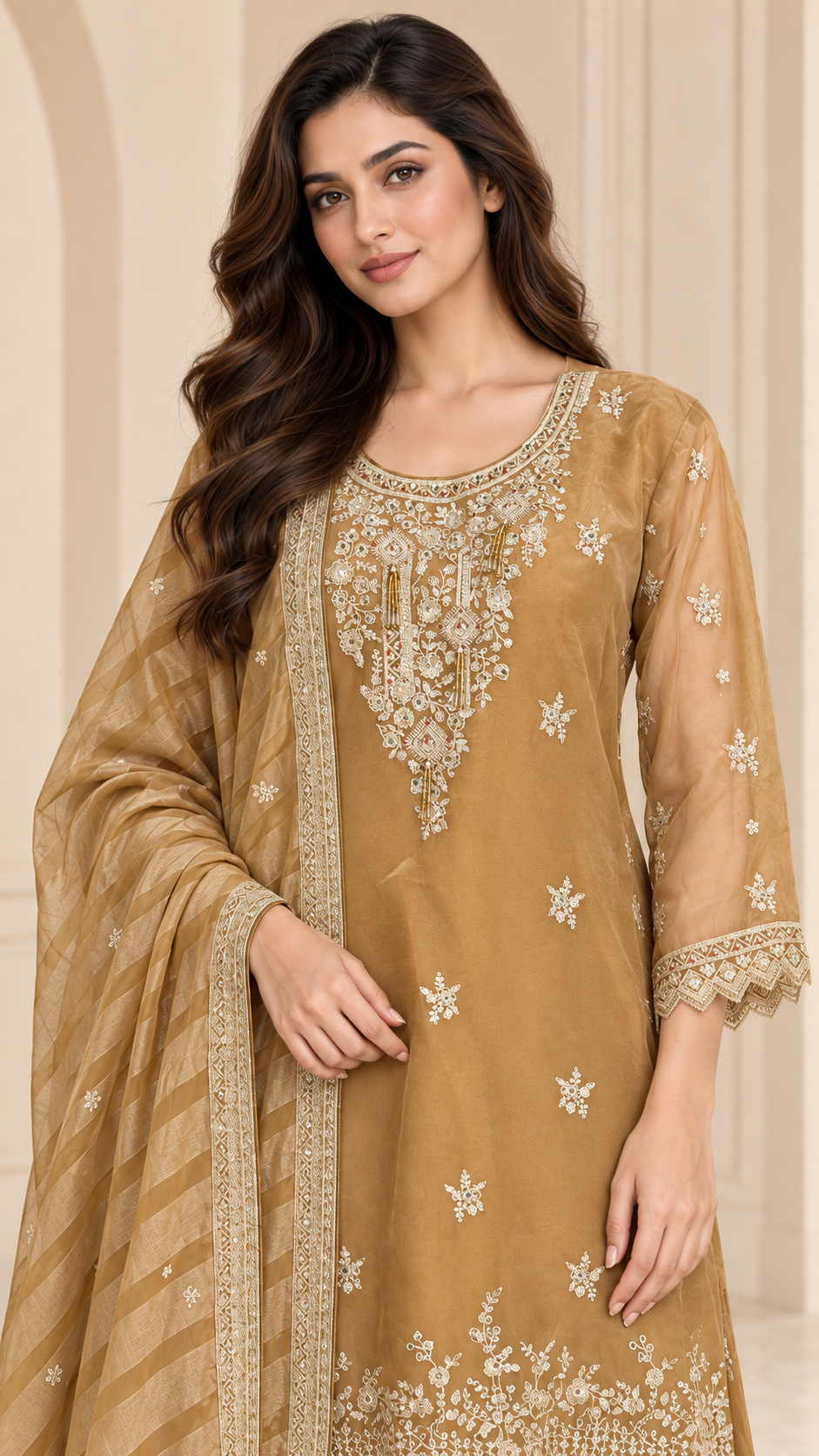 Golden Beige Palazzo