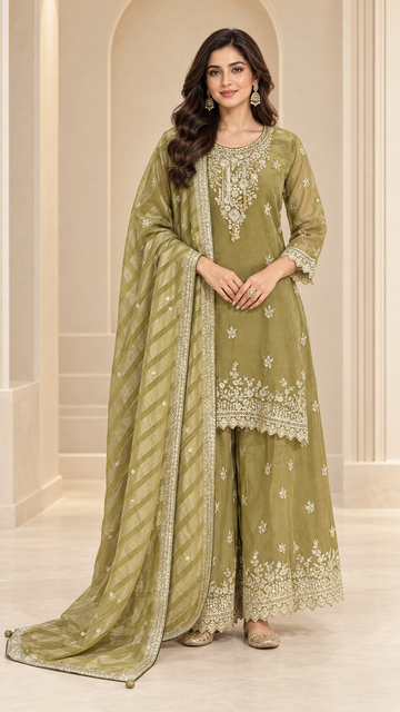 Olive Green Palazzo