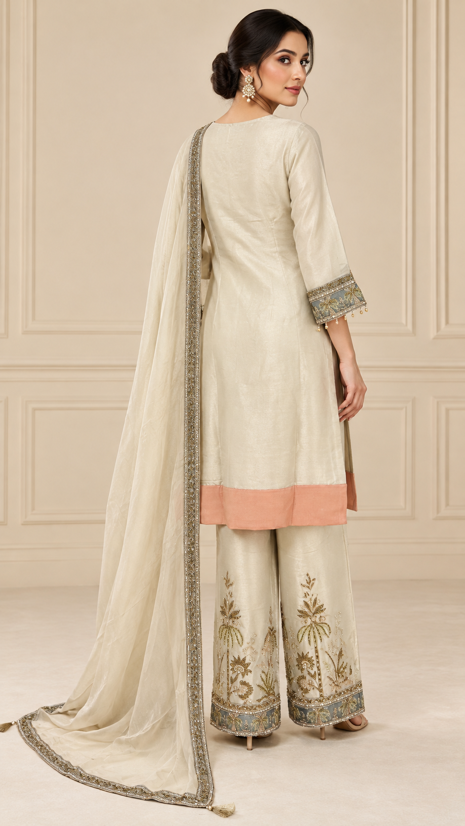 Ivory Cream Palazzo