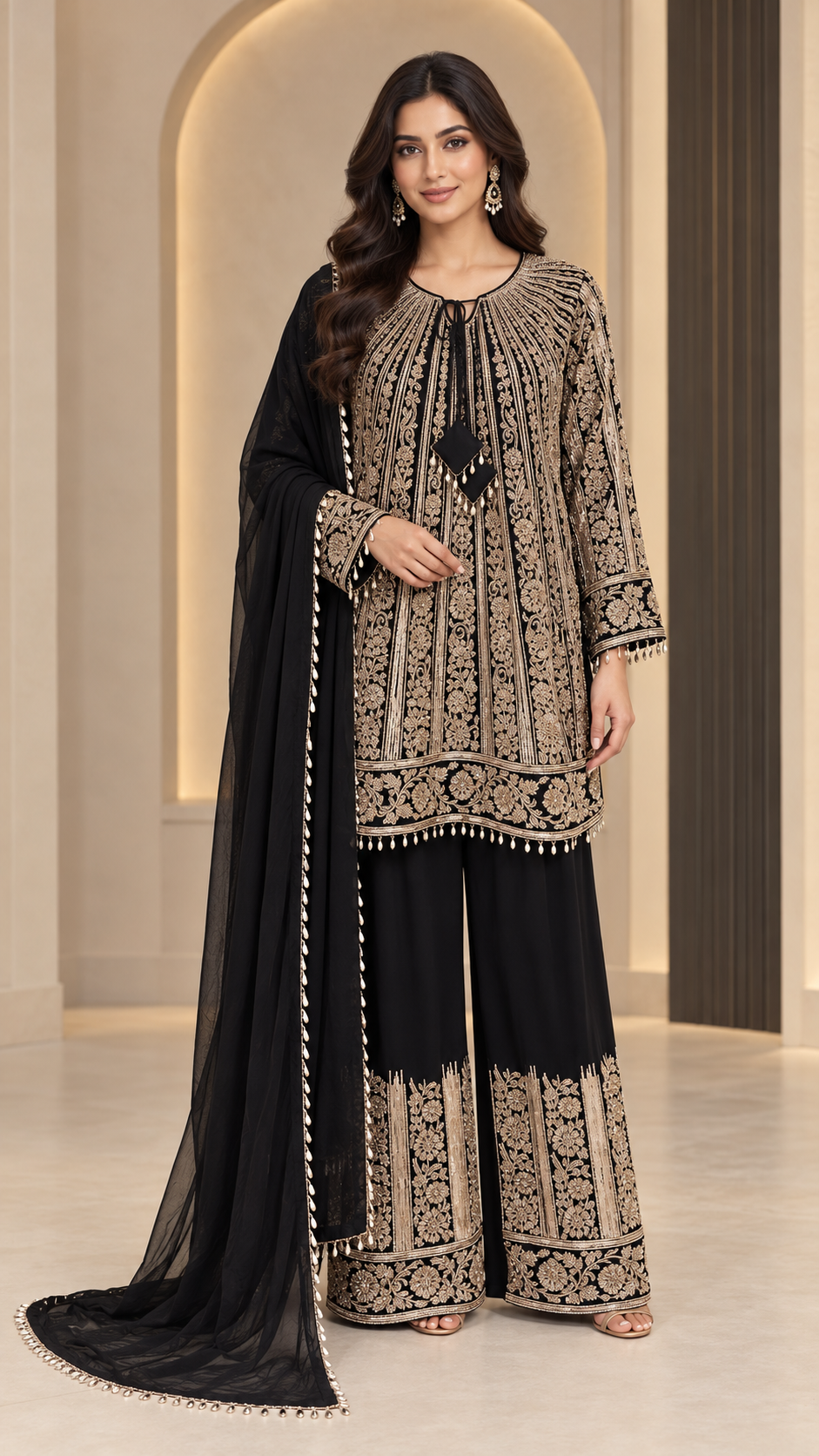 Jet Black Palazzo