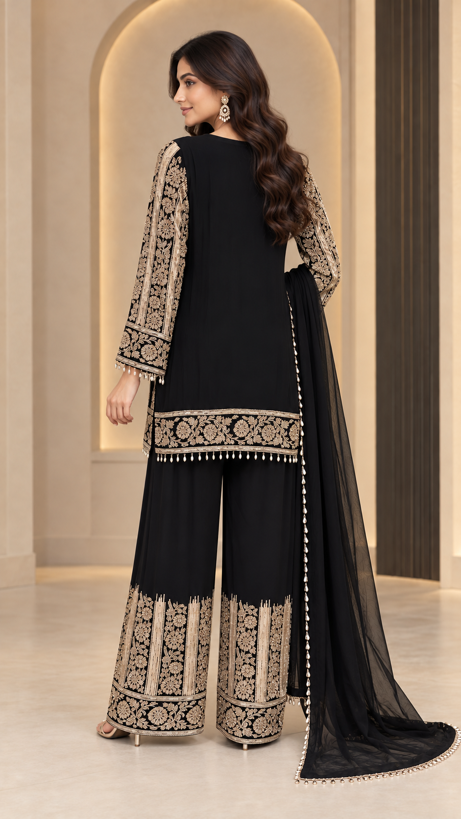 Jet Black Palazzo