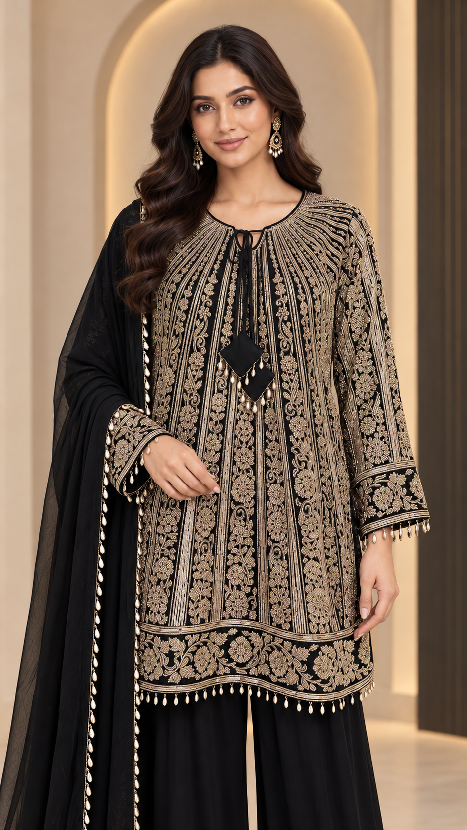 Jet Black Palazzo