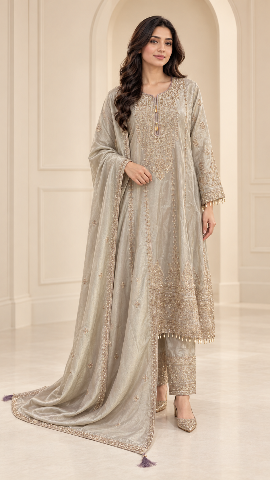 Champagne Grey Suit