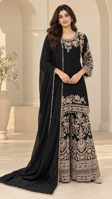 Jet Black Palazzo