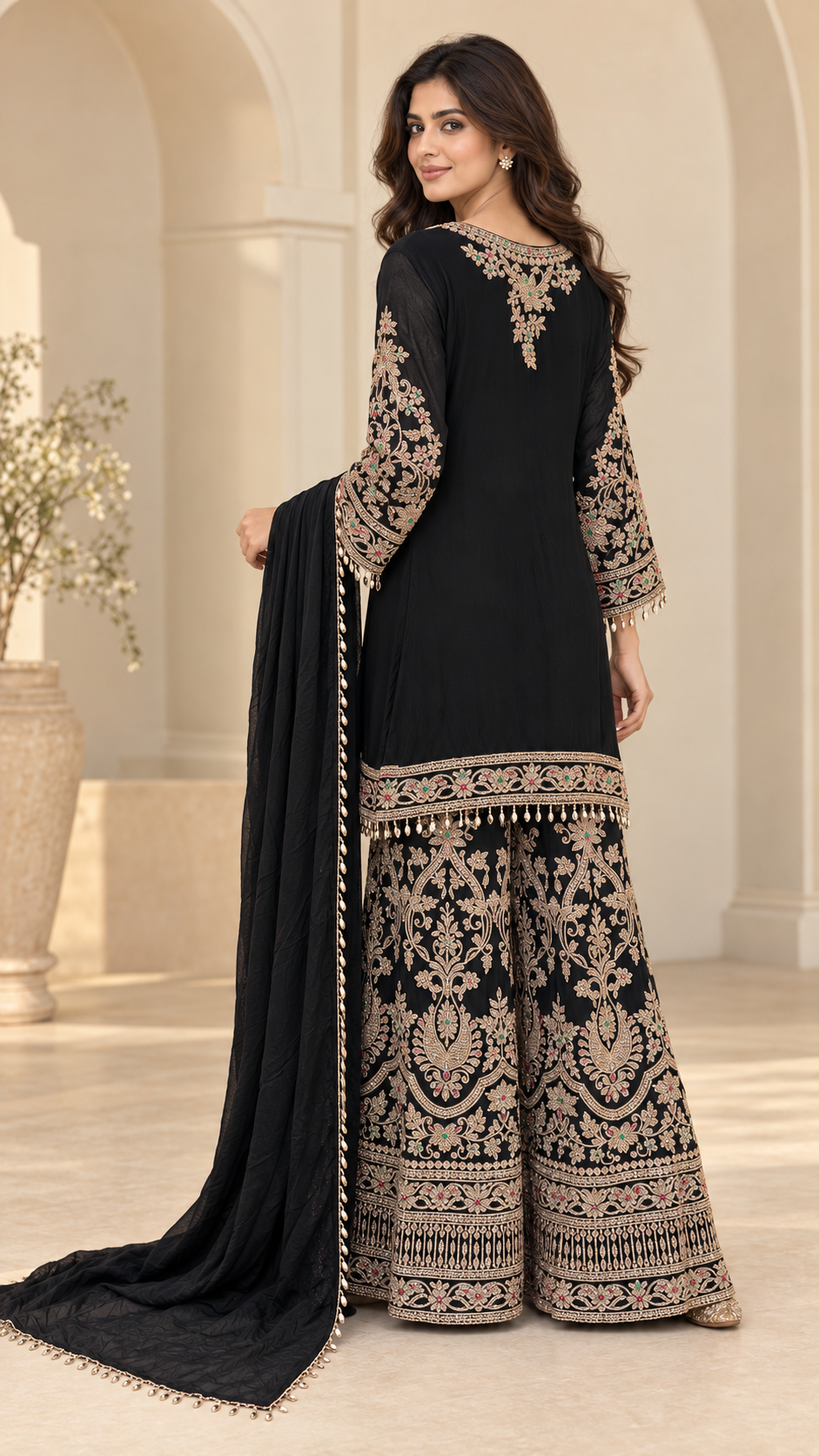 Jet Black Palazzo