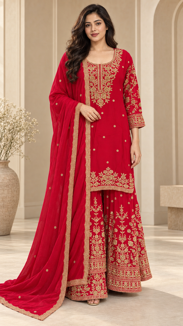 Crimson Red Palazzo